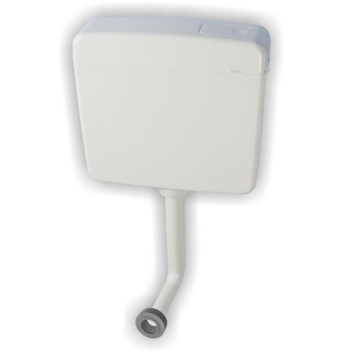 Regiplast 4150 Réservoir WC Double Débit Duetto – Attenant Ou Semi-Bas, Installation Facile